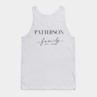 Patterson Family EST. 2020, Surname, Patterson Tank Top